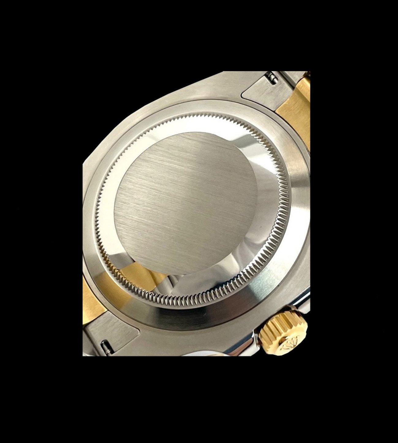 Rolex Réplica Submariner gold 18K Bicolor 41 8 Corona Rolex Submariner Bicolor Réplica de lujo