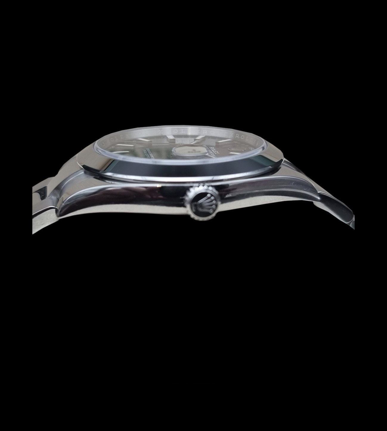 Rolex Réplica Date Just black smooth 31 / 36 / 41 4 lateral caja oyster acero 904L rolex datejust black smooth replica