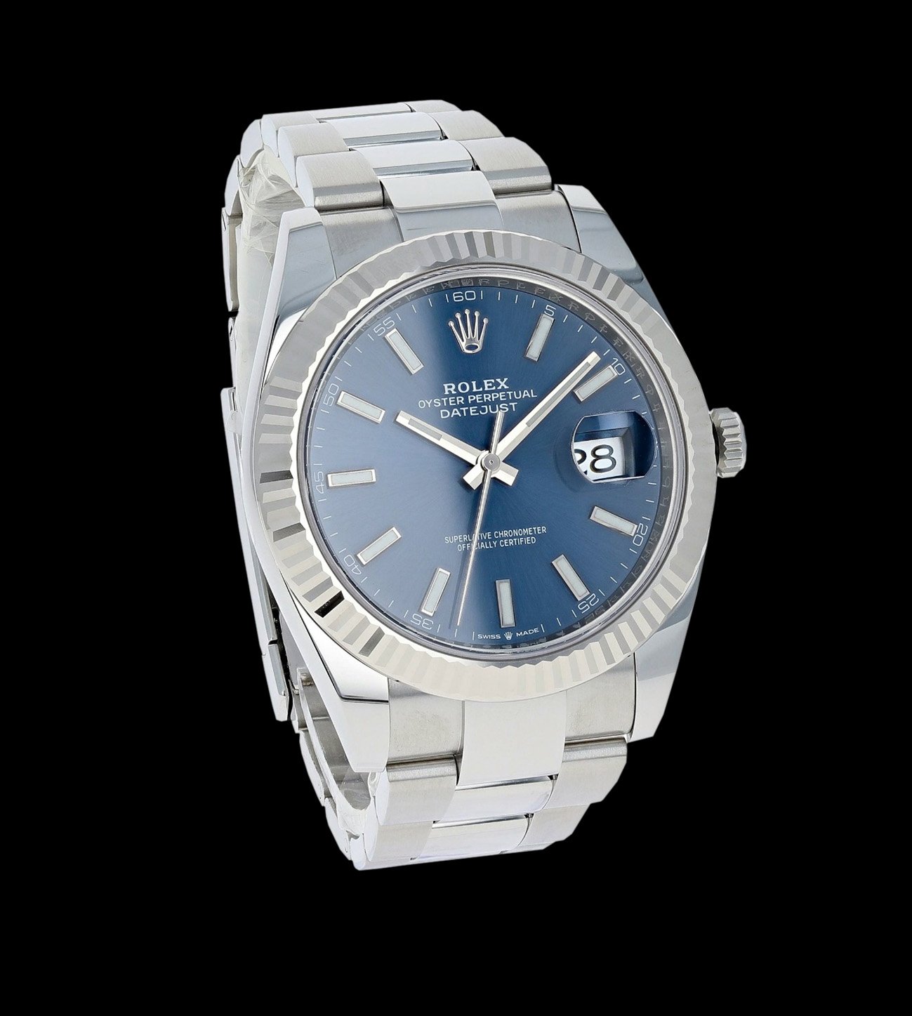 Rolex Réplica Date Just steel Blue 31 / 36 / 41 2 rolex datejust steel blue replica esfera azul acero en angulo