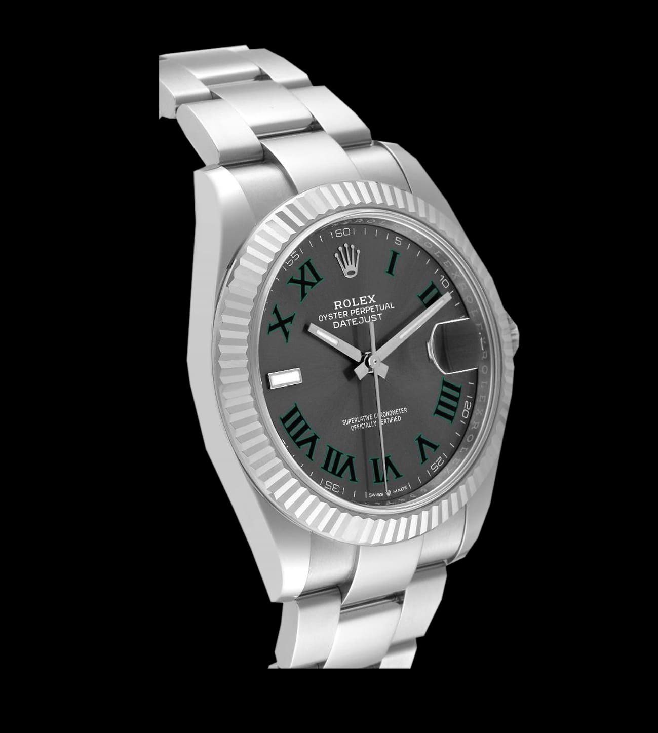 Rolex Réplica Date Just Wimbledon 31 / 36 / 41 4 lateral caja oyster acero 904L rolex datejust wimbledon réplica