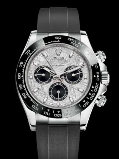 Reloj réplica Daytona meteorito acero 904L con esfera cortada a láser