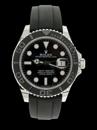 yacht master ii replica frontal 42mm acero correa oysterflex superclon