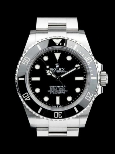 Replica Submariner No Date 40mm esfera negra