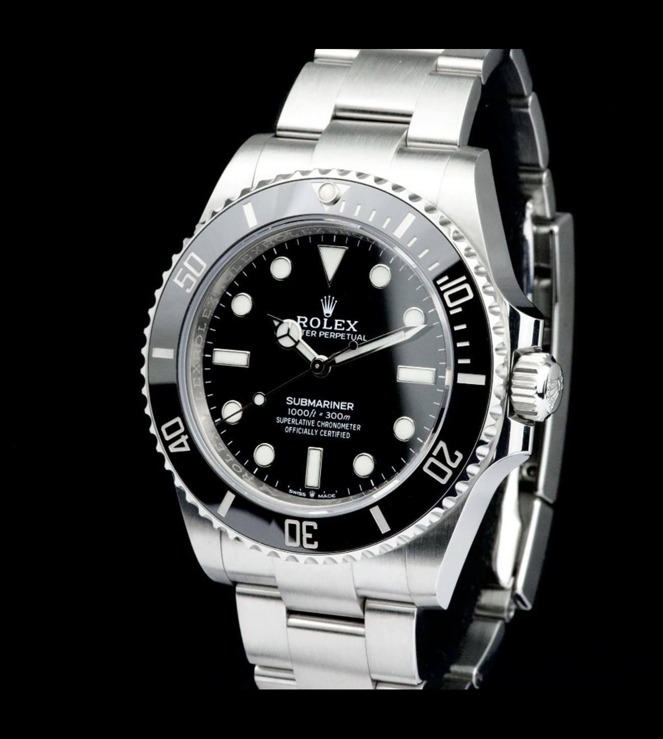 Rolex Réplica Submariner steel black 40 / 41 No Date 2 Bisel Cerachrom Submariner No Date réplica