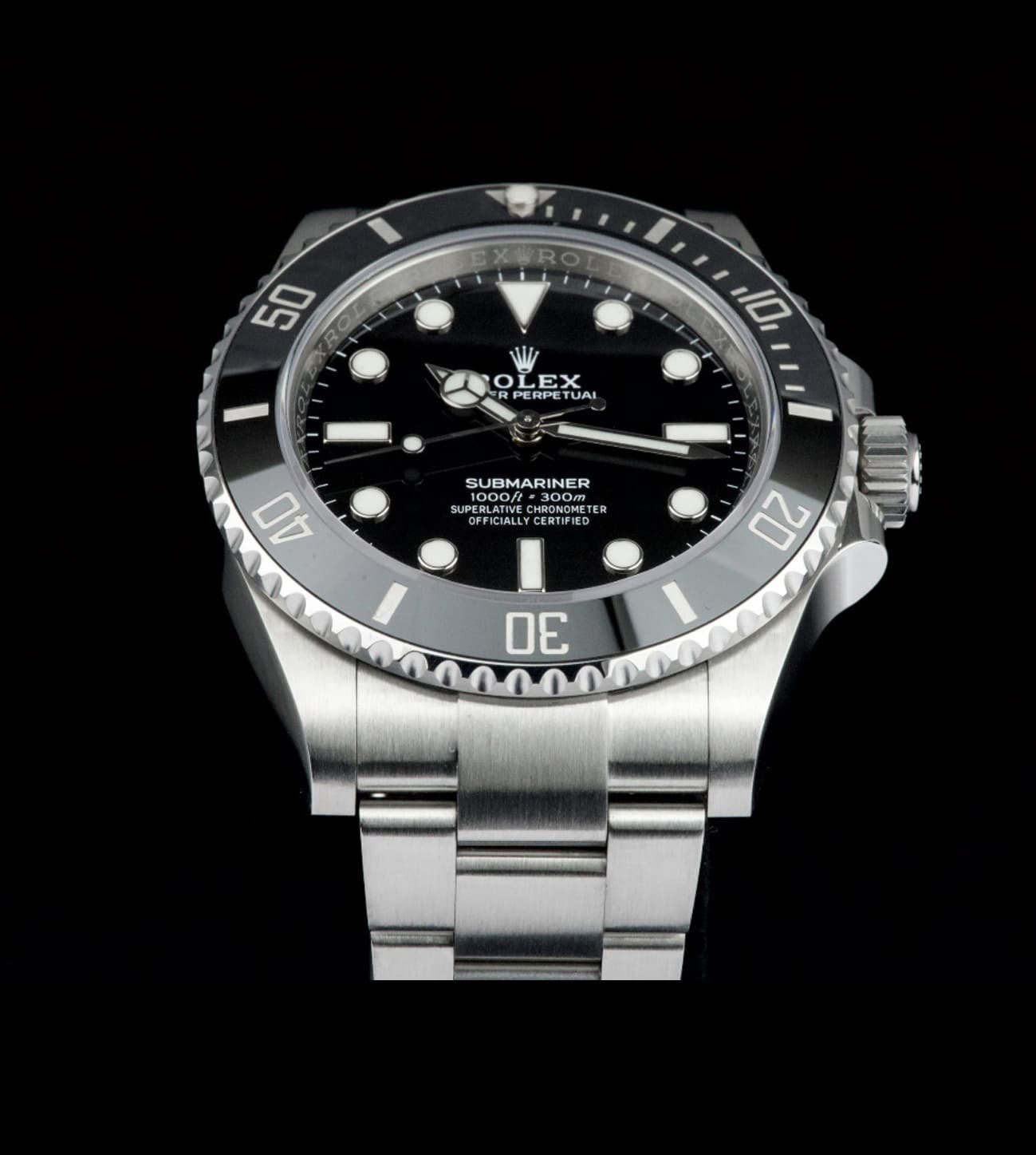 Rolex Réplica Submariner steel black 40 / 41 No Date 3 Caja Oyster 40mm acero Submariner No Date