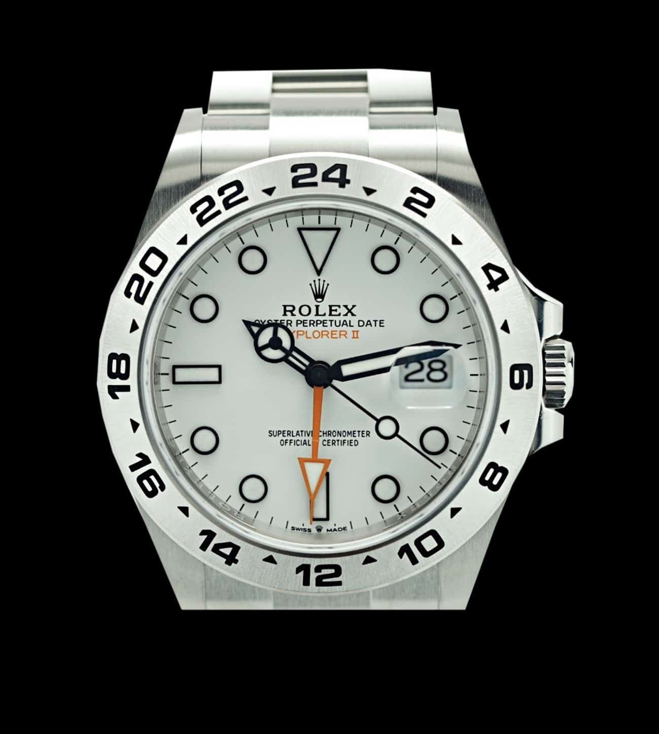 Rolex Réplica Explorer II Steel 42mm esfera blanca 1 Replica Explorer 2