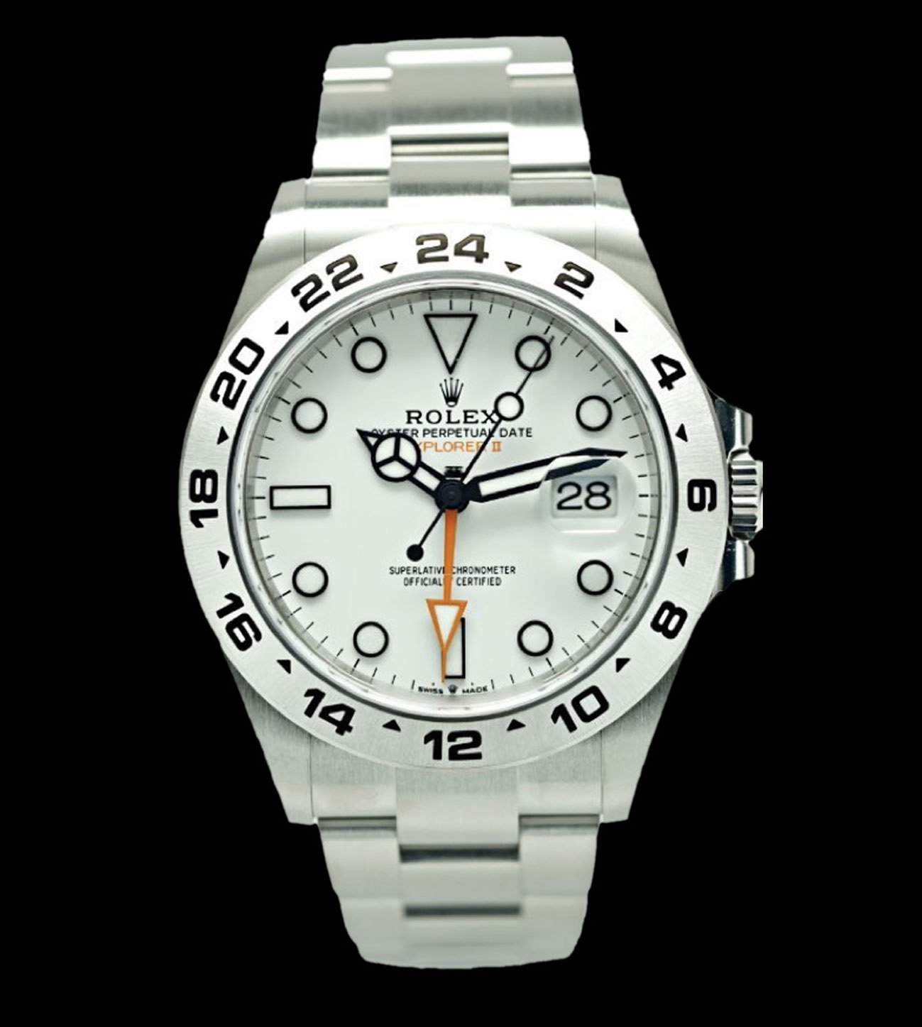 Rolex Réplica Explorer II Steel 42mm esfera blanca 5 Rolex Réplica Explorer II Steel 42mm esfera blanca - Imagen 5