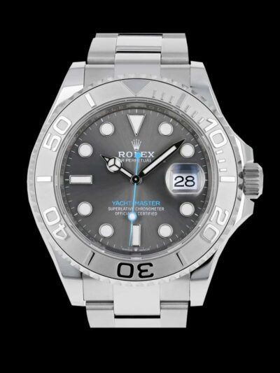 rolex yacht master super clone acero 40 mm gris frontal