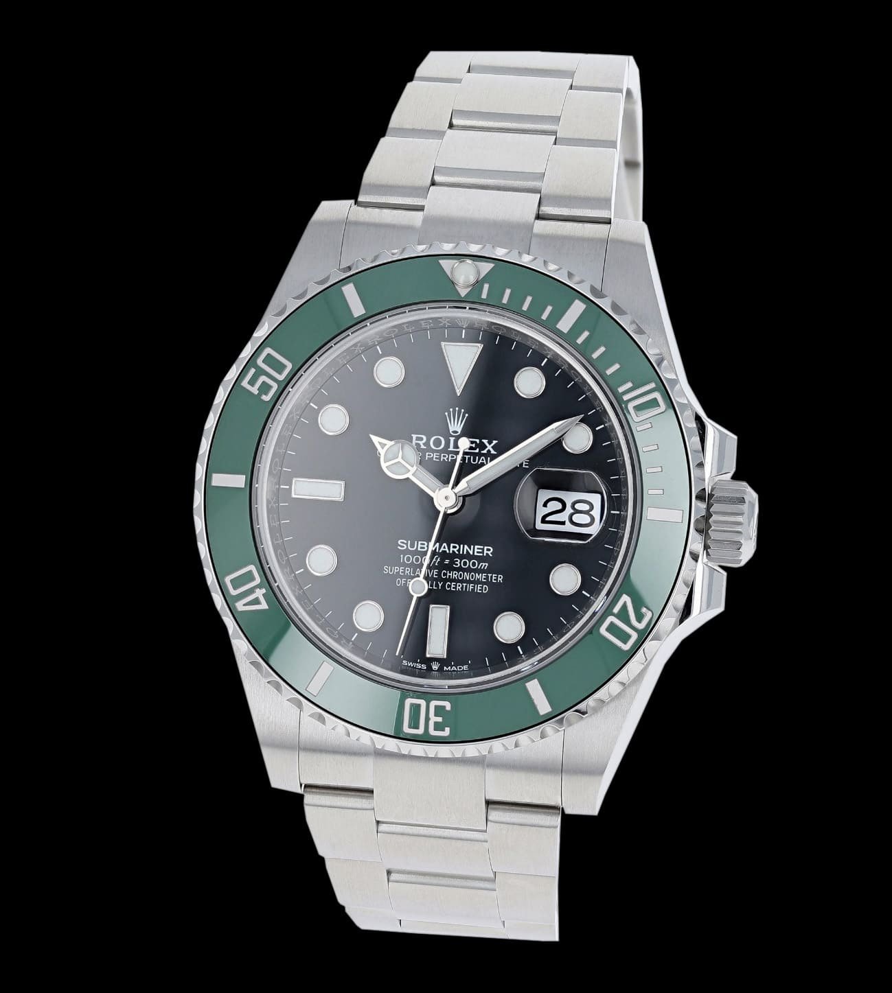 Rolex Réplica Submariner steel Starbucks 41 2 Réplica 1:1 del Rolex Submariner 'Starbucks' con esfera verde sunburst y bisel Cerachrom. Acero 904L, movimiento automático. Con certificado de autenticidad IRW.