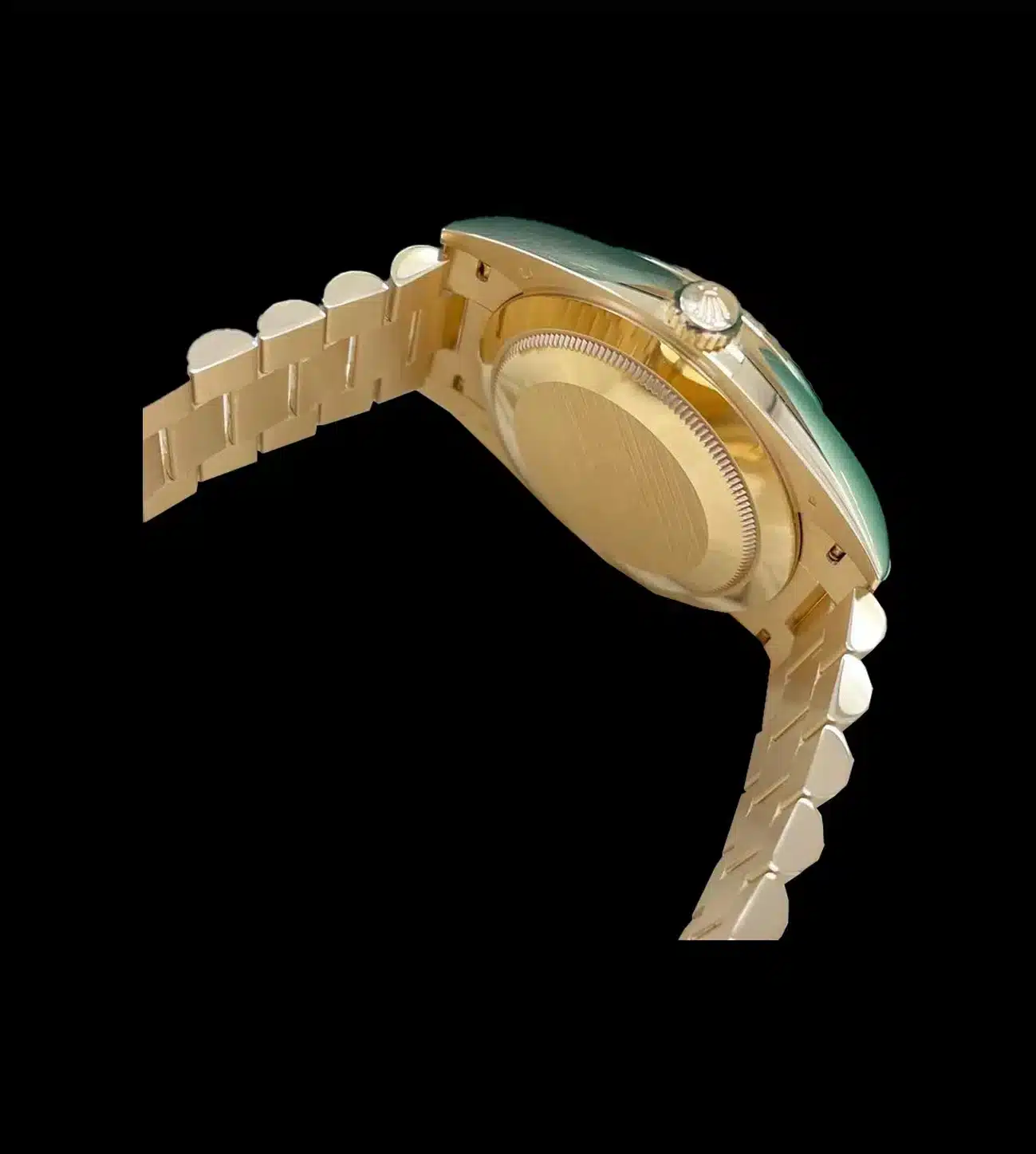 Rolex Réplica Day-Date President Gold 18k 4 rolex day date replica gold caja lateral perfil oro amarillo