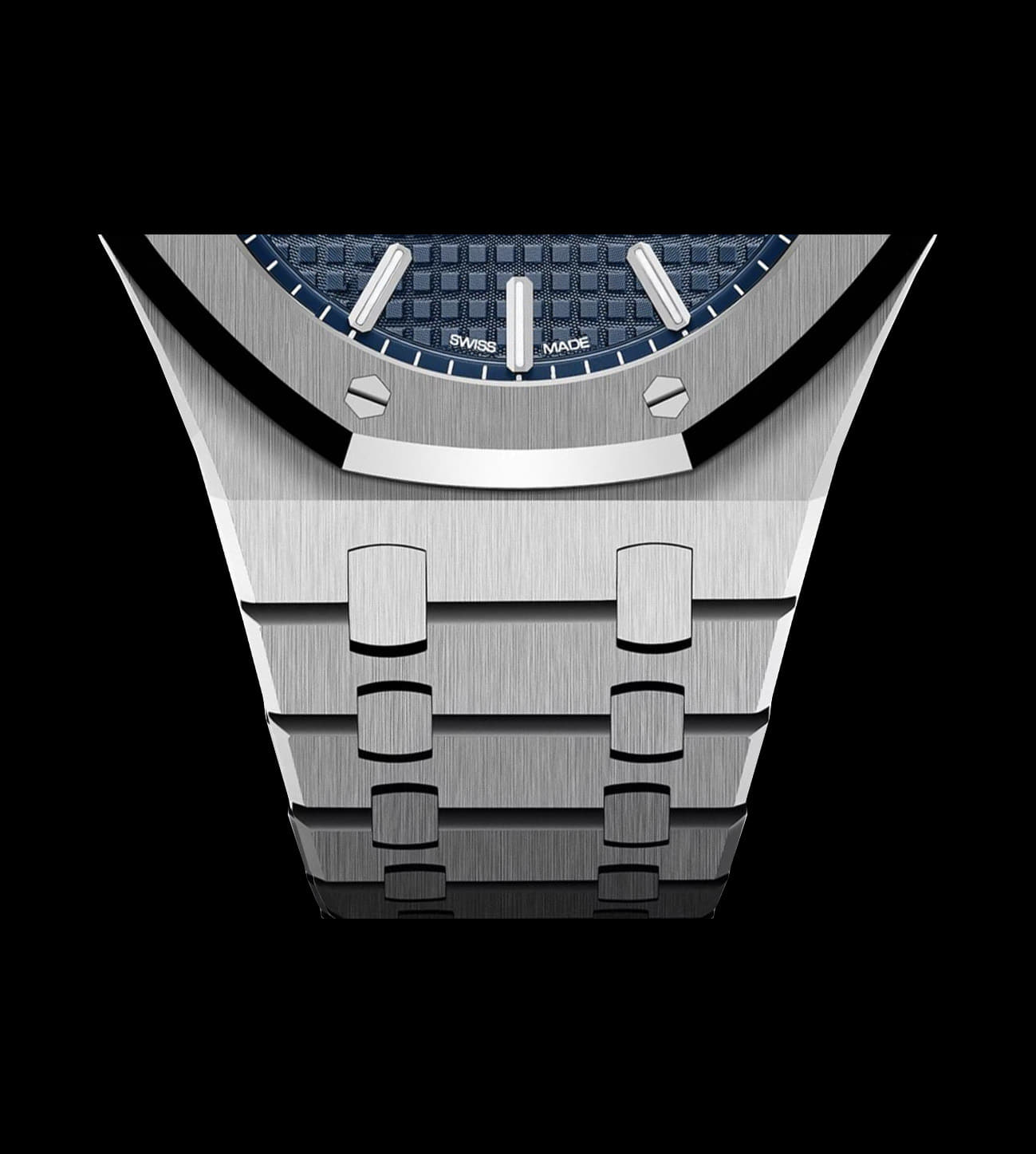 Réplica Audemars Piguet Royal OAK 15500 ST blue 3 Réplica Audemars Piguet Royal OAK 15500 ST blue - Imagen 3