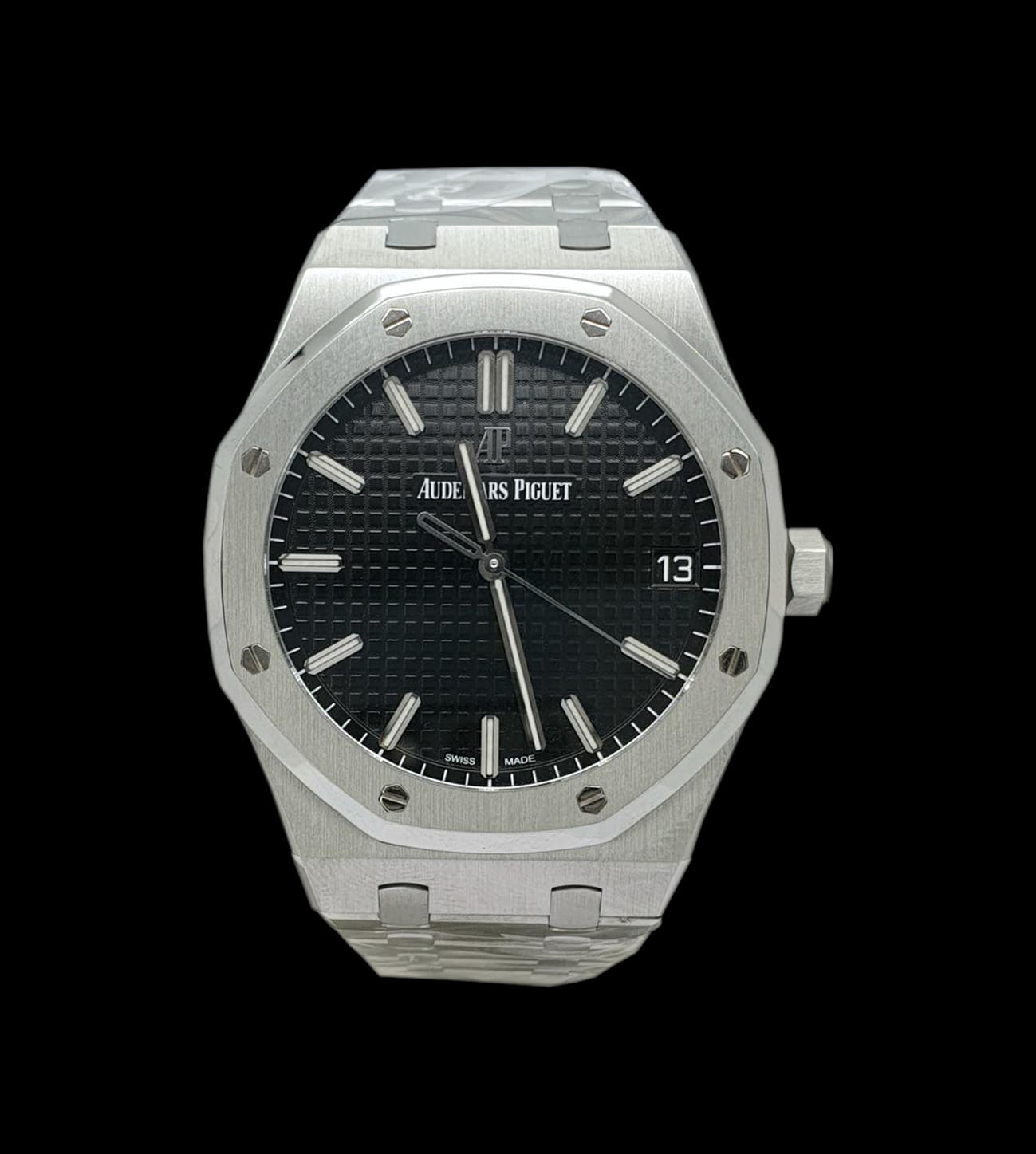 Réplica Audemars Piguet Royal OAK 15500 ST black 1 Réplica Audemars Piguet Royal OAK 15500 ST black