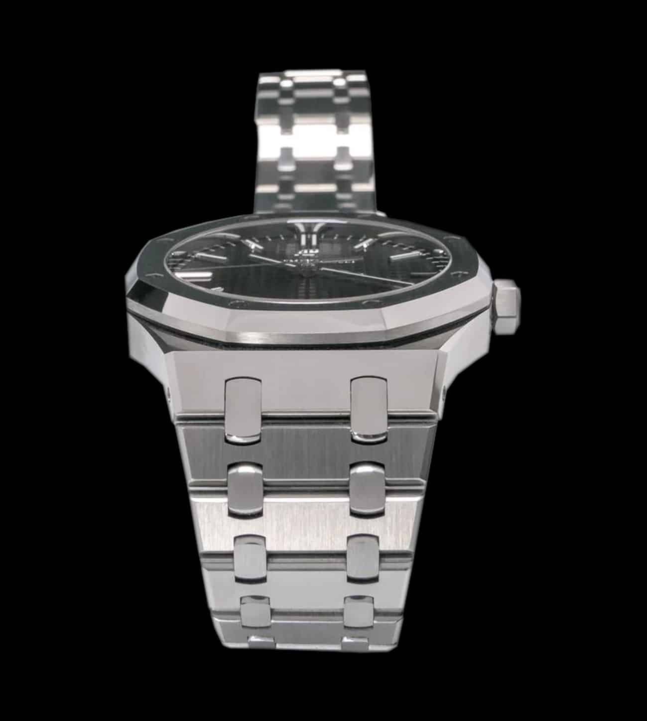 Réplica Audemars Piguet Royal OAK 15500 ST black 2 Réplica Audemars Piguet Royal OAK 15500 ST black - Imagen 2