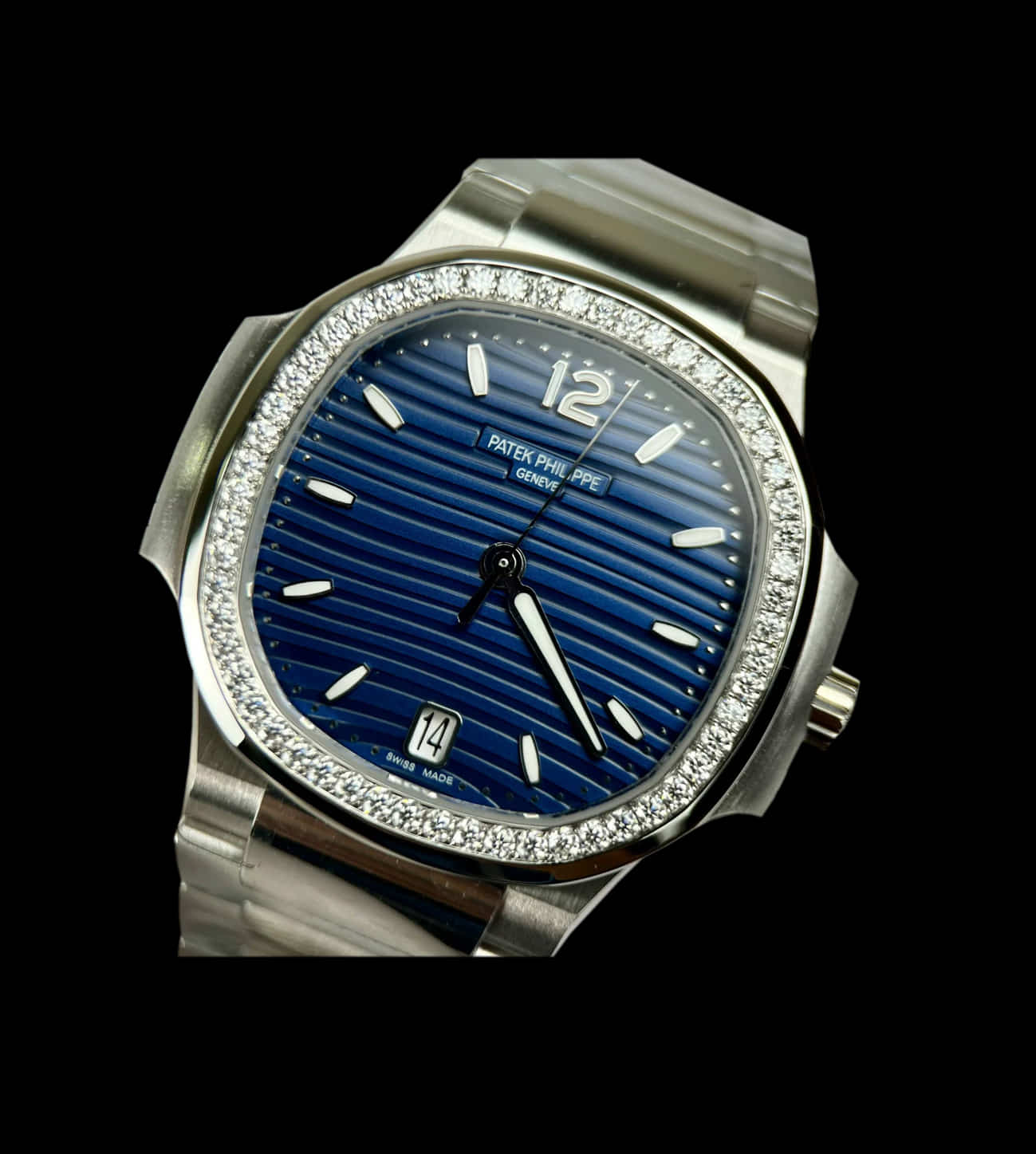 Réplica Patek Philippe Nautilus 7118 Lady blue Brilliant 5 Réplica Patek Philippe Nautilus 7118 Lady blue Brilliant - Imagen 5