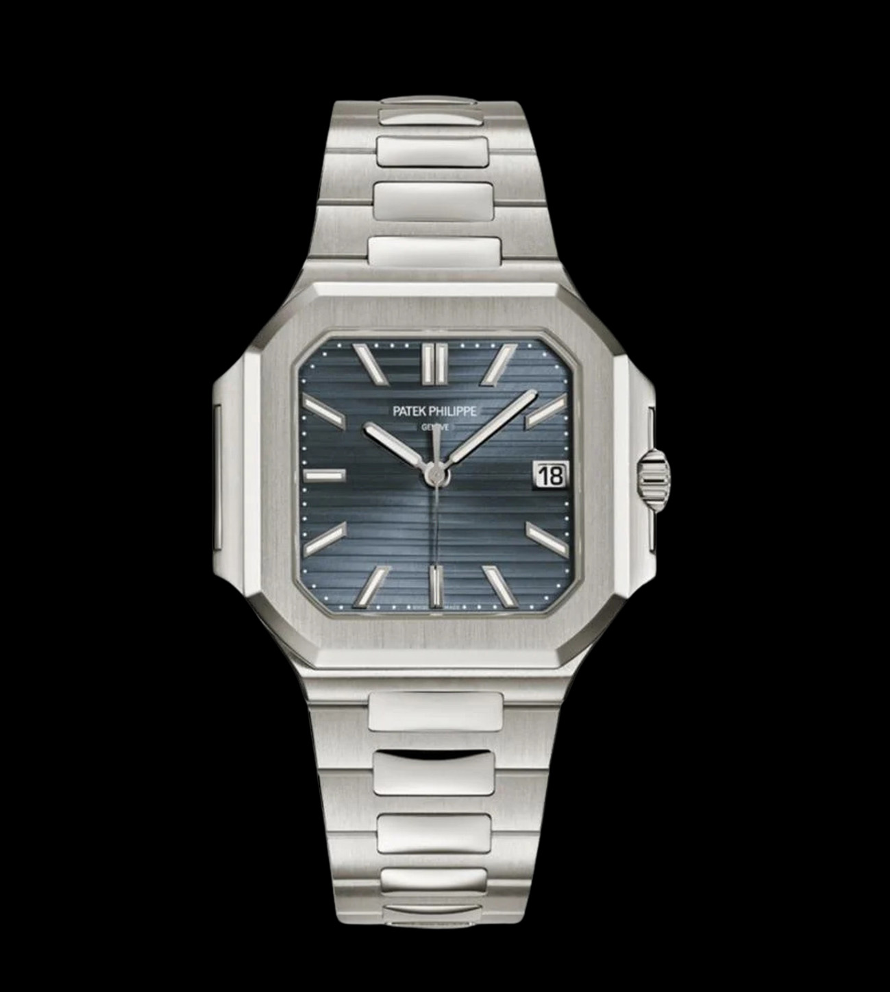 Patek Philippe Replica Cubitus Azul 1 patek philippe replica cubitus azul 45mm frontal esfera azul acero 904l