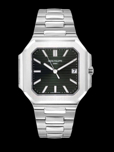 patek philippe replica cubitus verde 45mm frontal esfera verde cristal zafiro frontal