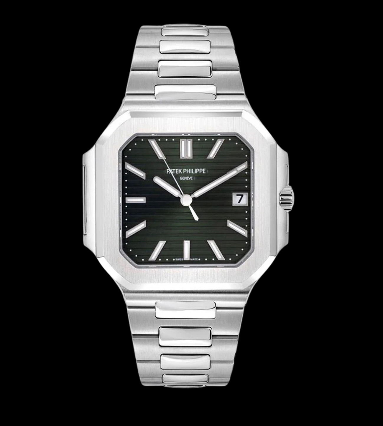 Patek Philippe Replica Cubitus esfera verde 1 patek philippe replica cubitus verde 45mm frontal esfera verde cristal zafiro frontal