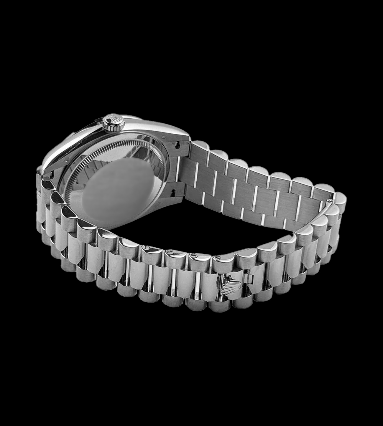 Rolex Réplica Day-Date Rosa Steel 36mm 2 brazalete oyster rolex day date rosa replica acero 904l vista trasera