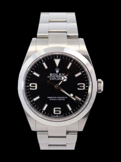 rolex explorer ii 2025 replica esfera negra 40 mm acero frontal