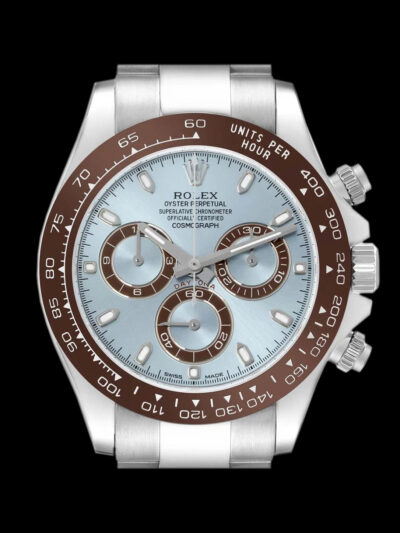 Rolex réplica Daytona 2016 acero 40mm esfera azul frontal